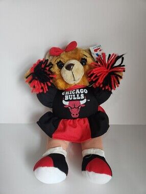 🐻 1994 Chicago Bulls Cheerleader Girl Teddy Bear Licensed NBA Plush 11"